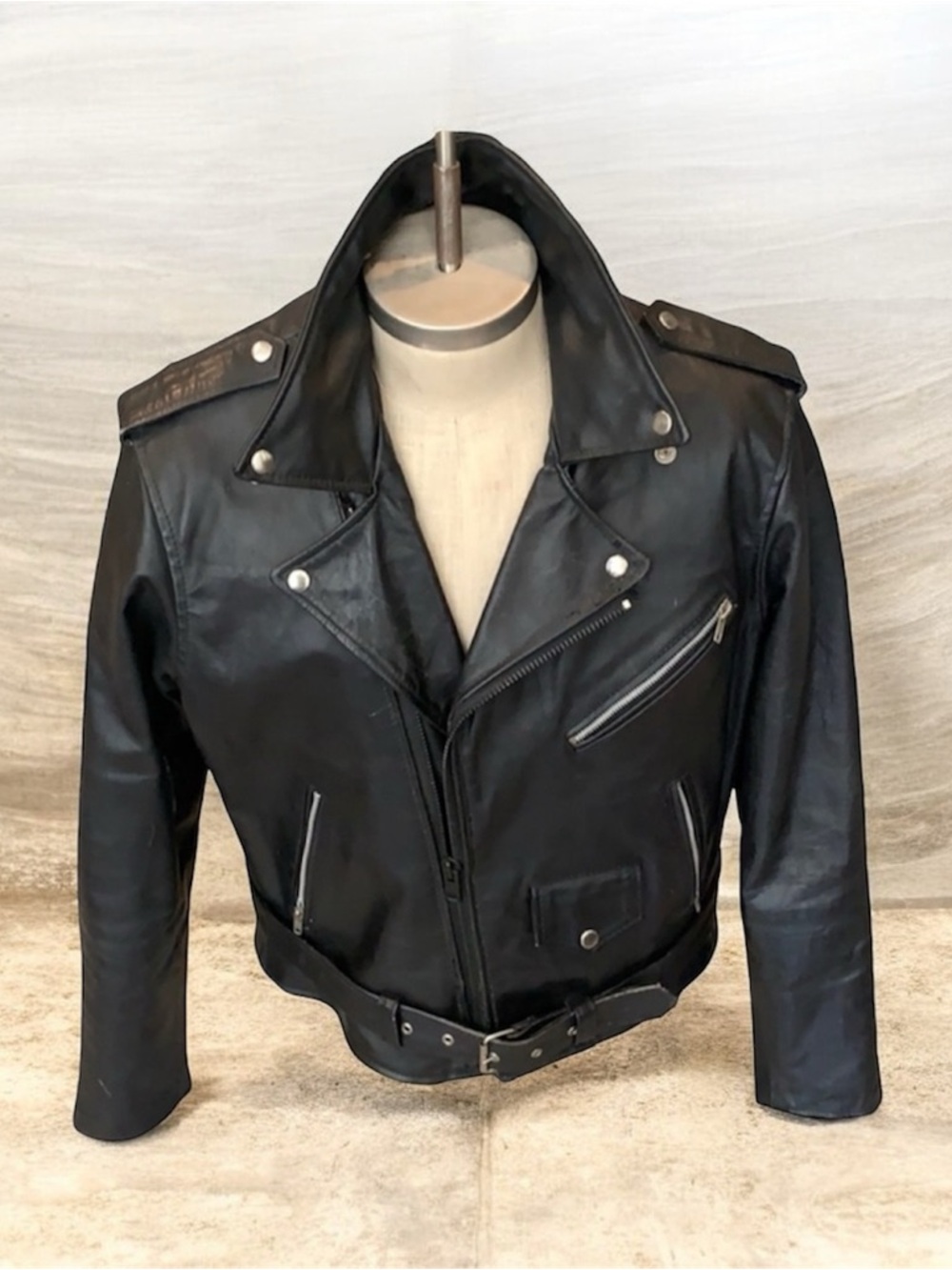 Pegasus Handmade Leather Moto Biker Jacket